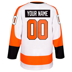 Camiseta de Hockey sobre Hielo Personalizada para Hombre, Cuello en V, Manga Corta, Impresión por Transferencia de Calor, Nombre del Equipo 23, Color Granate Dorado, Transpirable y que Absorbe la Humedad - Product Image 6