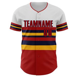 Camiseta de Béisbol Personalizada Unisex de Manga Corta con Botones al Frente, Nombre del Equipo 00, Estampado por Transferencia de Calor a Rayas, Absorbe la Humedad, 220g - Product Image 1