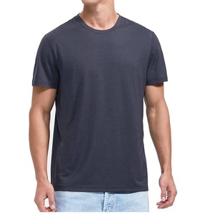100% Merino <b>Wool</b> High Quality Custom Summer Sportswear Men's T-<b>Shirt</b> with Anti-UV Breathable Plain Neck Blank Woolen T <b>Shirts</b> - Product Image 1