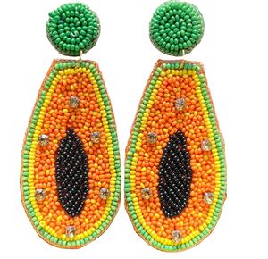 Embroidered <b>Fabric</b> & Bead Earrings Custom Multi-<b>Beaded</b> Earrings Women Festive Party Jewelry At Best Price <b>Beaded</b> Earrings - Product Image 1