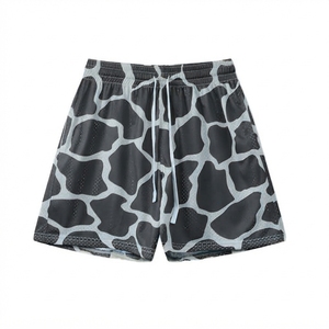 Pantalones Cortos de Baloncesto de Poliéster de 5 Pulgadas para Hombre al por Mayor, con Logotipo Personalizado, Doble Capa de Malla, Estampado por Sublimación, Cintura Elástica, Lisos, Deportivos - Product Image 4