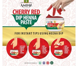 Pasta de Henna Instantánea Orgánica para Dedos |   Mehndi Listo para Usar |   Marrón, Rojo Cereza, Negro |   Temporal de Larga Duración - Product Image 4