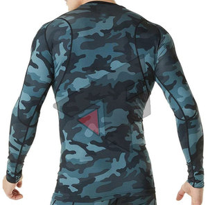 Rashguard à manches longues, best-seller, dernier design, vêtements MMA, couleur unie. - Product Image 4