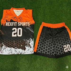 REXFIT SPORTS Uniforme Deportivo Personalizado con Logotipo, Conjunto Deportivo Estampado OEM, Conjunto de Camiseta y Pantalones Cortos Ligeros para Entrenamiento, Ropa para Hombre - Product Image 6