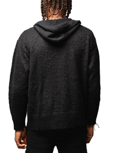Sudadera con Capucha de Mohair Personalizada, Sudadera de Mohair Tejida Extra Grande, Sudaderas de Invierno Cálidas con Diseño de Malla de Crochet, Sudaderas con Capucha de Mohair para Hombre y Mujer - Product Image 3