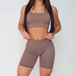 Conjunto de Yoga Avanzado para Mujer, Primavera-Verano, Transpirable, Ecológico, Diseño Sólido, 1 Pieza, Pantalones de Yoga de Cintura Baja sin Mangas - Product Image 4