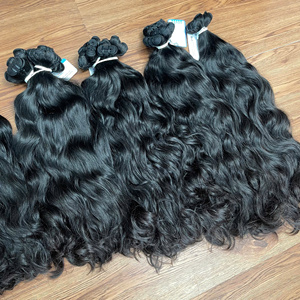 Cabello Humano Natural Liso sin Procesar de Fábrica Vietnamita, Extensiones de Cabello Virgen en Stock, Paquetes de Cabello Humano al por Mayor - Product Image 1