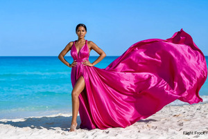 Elegante Vestido Fluido para Mujer, Estilo Santorini, Vestido Largo y Esvozado para Sesión de Fotos, Vestido Maxi Convertible Multiusos - Product Image 2