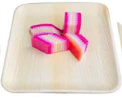 Square Palm Leaf Biodegradable <b>Disposable</b> <b>Plate</b> Traditional Eco-Friendly Party Takeaway Use - Product Image 2