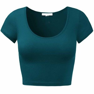 Camiseta Corta de Alta Calidad para Mujer, Venta Caliente, Precio Económico, Transpirable, con Logotipo/Diseños Personalizados - Product Image 2
