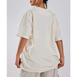 Camiseta Corta de Manga Corta para Mujer, Estilo Casual, Ecológica, Corte Regular, Hombros Caídos, 100% Algodón - Product Image 5