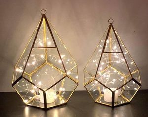 Home Decor Customised <b>Black</b> Table Top Outdoor Indoor Glass Candle <b>Holder</b> Wedding Centerpiece For Event Decor - Product Image 5