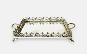 Bandeja Rectangular Portátil de Diseño Contemporáneo en Metal, Vajilla, Utensilio de Cocina - Product Image 5