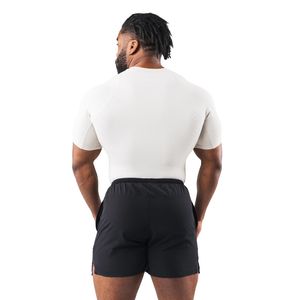 T-shirt de compression athlétique blanc pour homme, léger, extensible, pour l'entraînement et le fitness - Product Image 6
