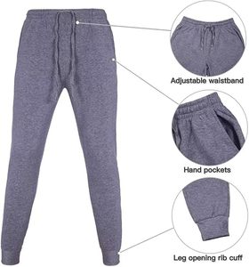 Ensemble de survêtement sportif deux pièces pour homme, grande taille, hiver, décontracté, uni, pour l'extérieur, entraînement, jogging, sweat à capuche et pantalon - Product Image 4