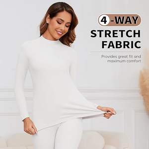 Ensemble de sous-vêtements personnalisés pour femmes, sous-vêtements de ski pour sports d'hiver, sous-vêtements thermiques à fermeture éclair pour femmes, caleçons longs pour sports d'hiver - Product Image 4