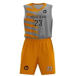 Ensemble de maillot de basket-ball professionnel personnalisé, créez votre propre uniforme de basket-ball, unisexe, taille plus, respirant, 100% polyester - Product Image 5
