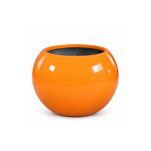 Modern Fiberglass Planter With UV Resistant Paint Large Round Outdoor <b>Garden</b> Pot Premium Decorative Container For Home Patio - Product Image 1