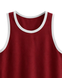 Custom Red <b>Men</b> Tank Top Cotton Sleeveless Vest O Neck Summer Gym Workout Casual Plain <b>Singlet</b> OEM Manufacturer Supplier - Product Image 5