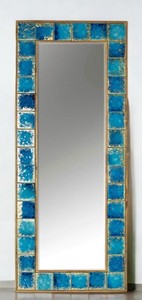 Turkish Tile <b>Mirror</b>: Handcrafted Ceramic Bohemian Wall Decor - Product Image 3