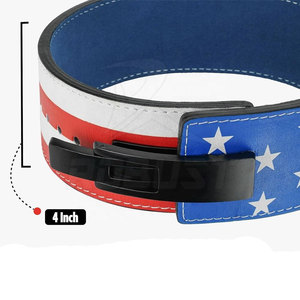 Ceinture de musculation en cuir de vachette durable et confortable pour l'entraînement en salle de sport et les exercices de force - Écologique, légère et respirante - Product Image 5