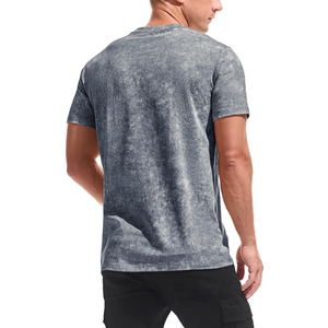 T-shirt Homme 100% Coton Délavé à l'Acide Coupe Classique Haute Qualité Écologique 220g Respirant Anti-Plis Séchage Rapide Prix de Gros - Product Image 2