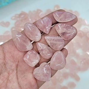 Lote de cabujones de cuarzo rosa natural al por mayor, lote de piedras preciosas de cuarzo para la fabricación de joyas - Product Image 5