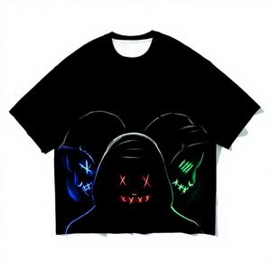 T-Shirt d'été unisexe de logo d'impression de sublimation personnalisé de haute qualité Polyester/coton à séchage rapide respirant - Product Image 1