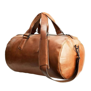 Sacs de voyage décontractés en cuir véritable à prix d'usine, couleur personnalisée, légers, sangle réglable, haute qualité - Product Image 3
