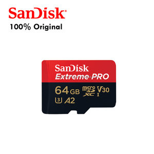 Sandisk การ์ดหน่วยความจำ64GB, Extreme Pro microSDXC, UHS-I, 200เมกะไบต์/วินาที, V30, U3, C10, A2 - SDSQXCU-064G-GN6MA - Product Image 5