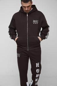 Conjunto Deportivo para Hombre, Pantalones Deportivos Anchos y Sudadera con Capucha, 100% Algodón, Impresión Serigrafiada - Product Image 5