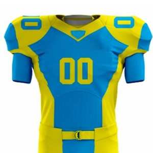 Nuevos Conjuntos de Uniformes de Fútbol Americano Personalizados de Alta Calidad, 100% Poliéster Sublimado, Transpirable, Manga Corta, Tallas Grandes, Impresión de Logotipo - Product Image 5