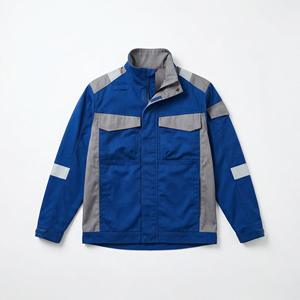 Chaqueta de Trabajo Azul Grisácea para Hombre, Resistente al Viento, con Bolsillos Reflectantes, Cierre de Cremallera, Ropa de Seguridad Industrial, Corte Regular para Otoño - Product Image 1