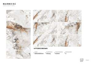 Carreaux de porcelaine brillants de qualité supérieure, format 600x1200, grand format, pour sols et murs, pour maisons de luxe et usage commercial. - Product Image 3