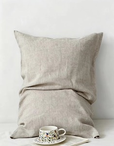 Funda de Cojín de Lino Cuadrada, Color Sólido, Transpirable, Tejida, Estilo Nórdico, Decoración del Hogar, Fundas de Almohada - Product Image 2