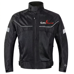 Chaqueta de Motocicleta de Cuero para Adultos Unisex, Invierno, Transpirable, Resistente al Viento, Tallas Grandes, Protección Contra Impactos, Reflectante, Manga Larga - Product Image 1