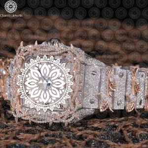 Charm Jewells Montre carrée en acier inoxydable pour femme avec lunette en diamant, cristal saphir, quartz analogique, luxe, mode, 38 mm - Product Image 2