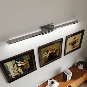 Modern 39\" <b>LED</b> <b>Vanity</b> Lights 24W Daylight White Chrome Bathroom Lighting Fixtures Mirror <b>Vanity</b> Light - Product Image 1