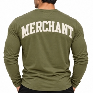 Camiseta Casual de Manga Larga con Cuello en V para Hombre, Estampada, de Corte Holgado, Tela Premium, Hecha a Medida, Vintage, Transpirable y de Secado Rápido - Product Image 3