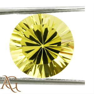 Cuarzo limón natural cóncavo, tallado con láser, tallado en intaglio, piedra preciosa suelta, precio de fabricante al por mayor, para fabricación de joyas - Product Image 1