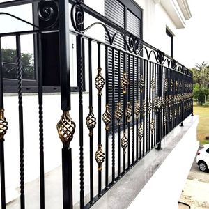 Balustrades et rampes en fer forgé sur mesure pour balcon, garde-corps décoratifs en métal pour villas, maisons de luxe et espaces extérieurs - Product Image 4