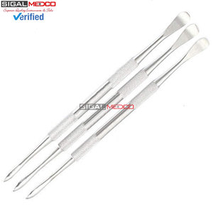 Kit d'instruments chirurgicaux dentaires à double extrémité en acier inoxydable, 3 pièces, pour hygiène buccale, comprenant un élévateur PERIOSTEAL Allen Molt P9A - Product Image 5