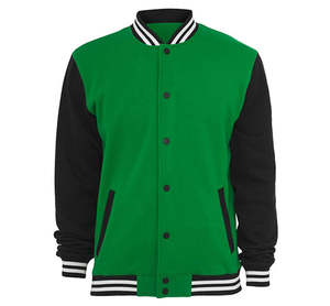 Chaqueta Varsity Gris y Negra de Béisbol para Hombre, Chaqueta Letterman Negra y Amarilla, Chaqueta Bomber Varsity de Béisbol para Escuela Secundaria - Product Image 4