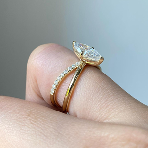 Anillo de Compromiso con Diamante Marquise, Engaste de Garras, 1.70 Quilates, Cultivado en Laboratorio, Anillo de Boda de 14k, Vermeil, Regalo de Aniversario - Product Image 6