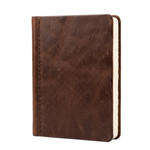 Thick A5 <b>A6</b> A4 Pu Leather Hardcover Sketchbook Blank Inner Page <b>Diary</b> 660 Pages Writing Picture Book Thread Sewing Custom Gift - Product Image 6