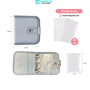 ซองใส่บัตรและรูปภาพพกพา SWORLD Sort-It ขนาด 7 นิ้ว พร้อมตัวล็อคแบบกด สีชมพูอ่อน 5 ช่อง จากโรงงานเย็บผ้า - Product Image 2
