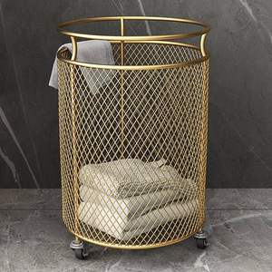 Cesto de lavandería de hierro resistente para almacenamiento de ropa de gran capacidad con construcción soldada fuerte - Product Image 3