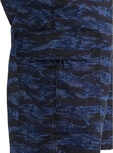 Pantalones Cortos Cargo de Camuflaje Azul para Hombre, Cintura Media, Secado Rápido, Ropa Casual de Verano con Bolsillos - Product Image 5
