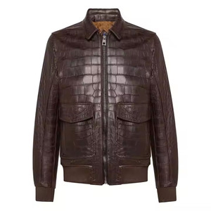 100% High Quality Cowhide Leather Streetwear Jacket <b>Fabric</b> New Stylish Breathable Quick Dry Waterproof Reversible <b>Sherpa</b> Men's - Product Image 1
