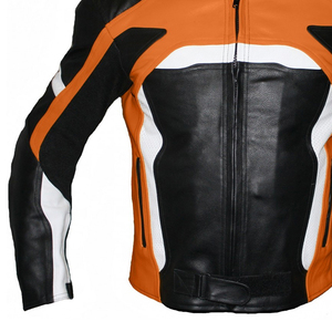 Blouson de moto en cuir pour homme, veste de motard haut de gamme, blouson de course personnalisé, vêtements de protection, vente en gros OEM - Product Image 6